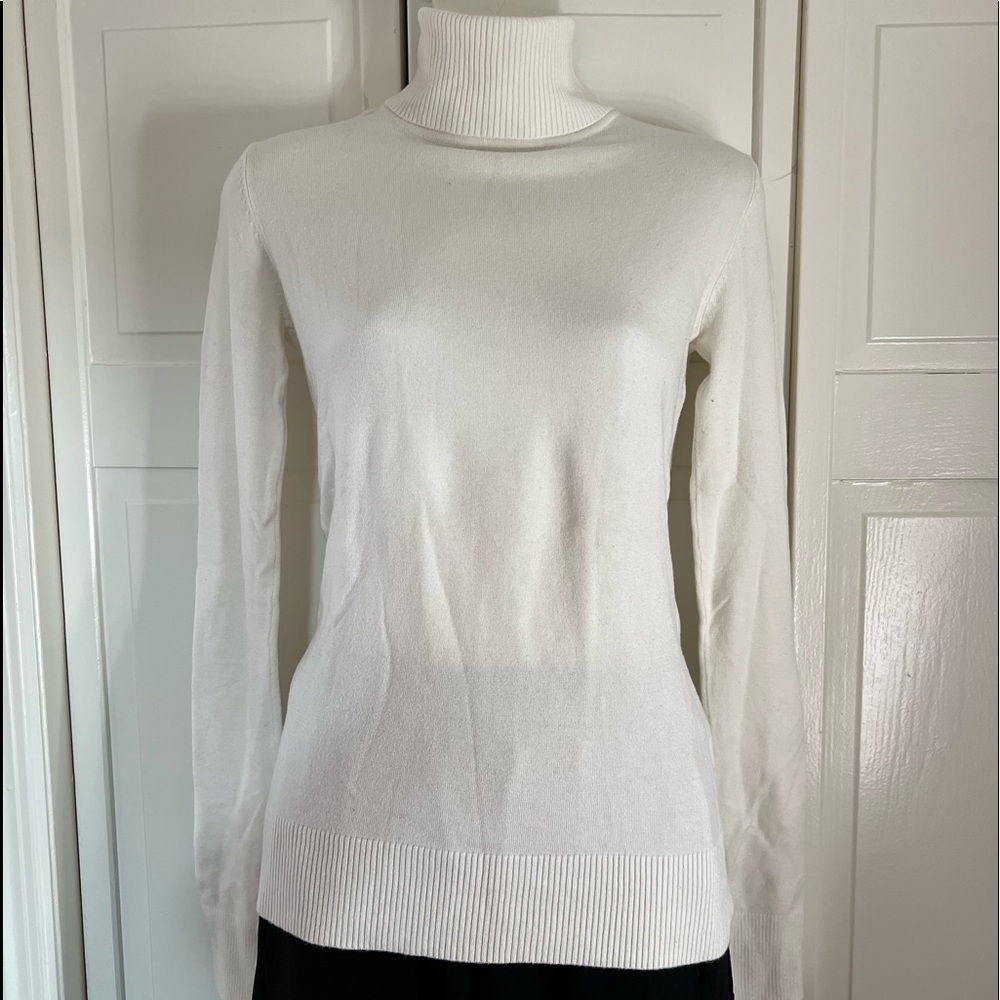 French connection | Cream & Black turtleneck